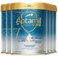 [6罐装]Aptamil香港原装进口爱他美奇迹白罐亲熠2段6-12个月适度水解婴幼儿配方奶粉800g