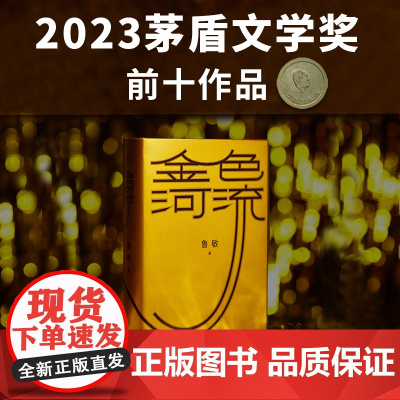 金色河流 2023茅盾文学奖提名作品 鲁敏全新长篇作品随书附赠流沙散金沙漏图案书签四十年来中国人的生活变迁和心灵世界译
