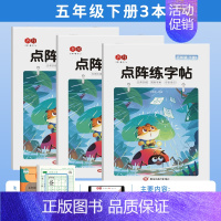 [全3本]五年级下册练字帖 [正版]点阵同步练字帖小学一二三四五六年级上册下册每日一练临摹描红本控笔训练入门练字本生字组
