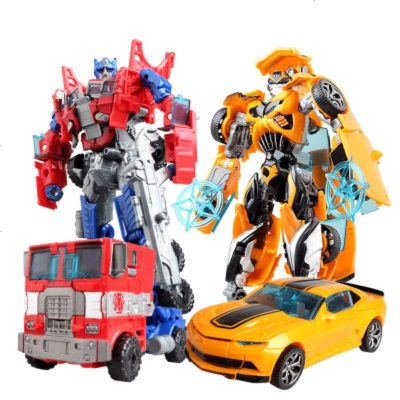 儿童变形玩具金刚大黄蜂擎天之柱男孩儿童恐龙坦克汽车机器人模型