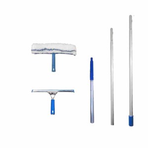 雅曼莎伸缩杆双面玻璃刮12米9节+背包+抹水器+玻璃刮 送配件