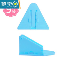 显彩卫生间扣玻璃衣柜推拉门固定器卡扣滑门锁防开窗户儿童安全 天蓝色-飞机锁(9只装)房门安全扣