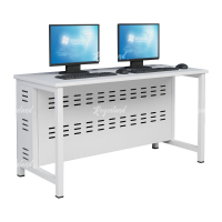 洛诗莲 (RoyceLand) 钢架电脑桌培训桌机房电脑桌学习桌课桌 双人位R款