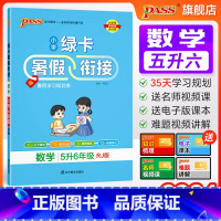 数学人教 五升六 [正版]2024新版数学五升六暑假衔接小学五年级人教版暑假作业上下册暑假预习复习一本通提优训练暑假打卡