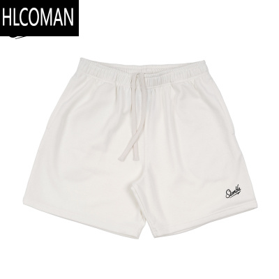 HLCOMAN美式休闲毛圈五分短裤男女健身宽松休闲吸汗潮字母夏季潮