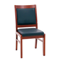 锦北 会议椅四脚老板椅办公椅麻将椅皮电脑椅中式酒店椅大班椅 SM平头椅