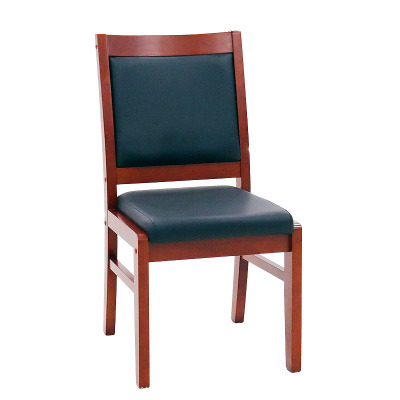 锦北 会议椅四脚老板椅办公椅麻将椅皮电脑椅中式酒店椅大班椅 SM平头椅