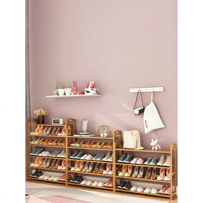 鞋架鞋柜简易家用省空间宿舍女防尘经济组装实木大容量小多层