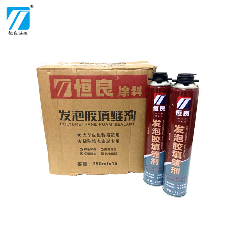 恒良牌发泡胶填缝剂750ml 850g(车皮专用)