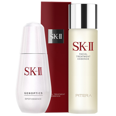 SK-IIsk2神仙水小银瓶精华护肤套装2件組（神仙水230ml+小银瓶50ml）滋润营养淡斑保湿补水