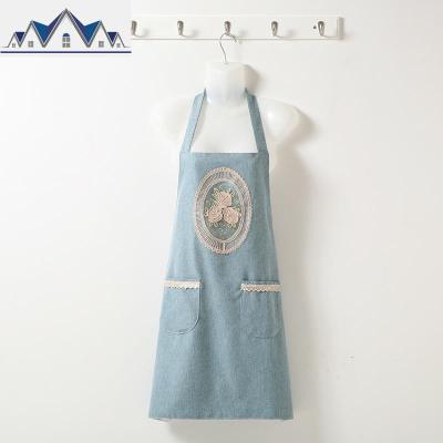 时尚家居可爱韩版围裙女士厨房煮饭双层围腰花店奶茶店工作服围裙 三维工匠