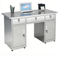 鑫睿辉 不锈钢办公桌三斗两门 1张