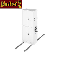 锦北手动密集架钢制移动柜档案柜轨道手摇式密集资料柜 一列一组/立方