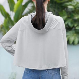 黑胶斗篷防晒衣女夏季大帽檐冰丝连帽防晒外套薄款凉感披肩防晒服