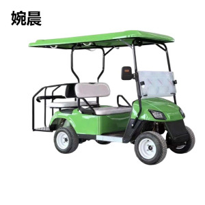 电动高尔夫球车4-6-8座公园景区旅游观光车小区楼盘售楼处看房车酒店高铁接待游览摆渡电瓶车