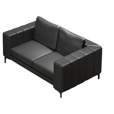 臻远 ZYJJ-80190 商务办公沙发简约会客沙发接待室洽谈区办公沙发组合 牛皮双人位