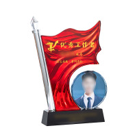 优彩嘉 政治生日纪念奖杯 创意人像旗帜款 J-14 单位:个