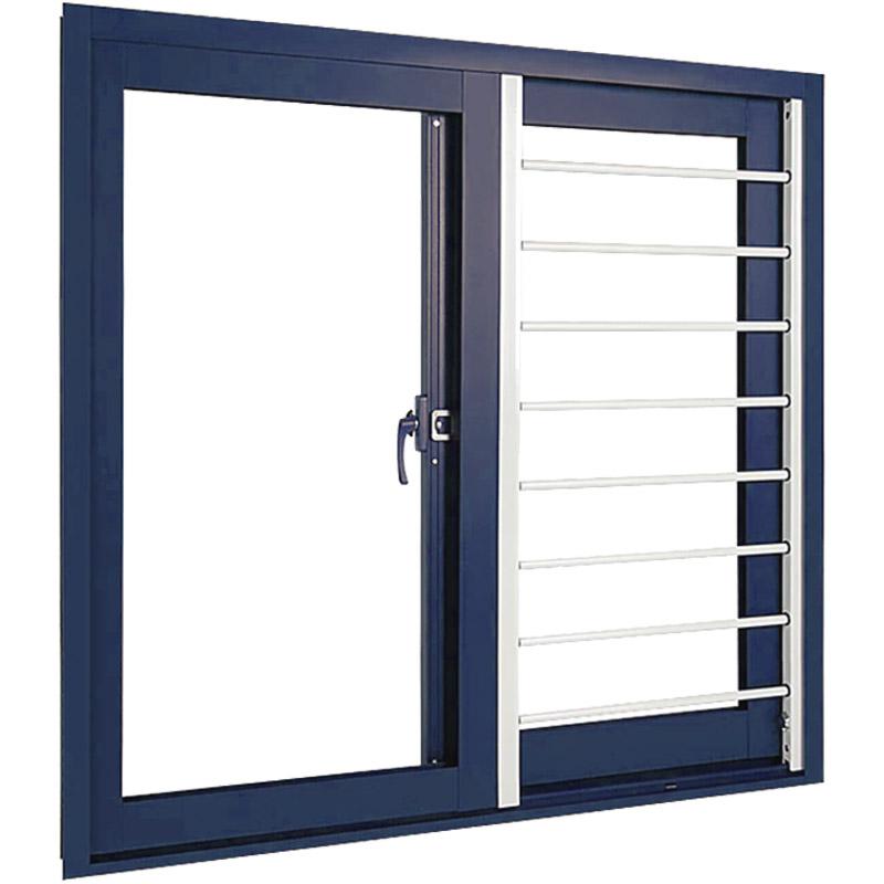 安全防护窗户护栏新型免打孔防护栏网阳台隐形防盗窗家用自装 合金锁