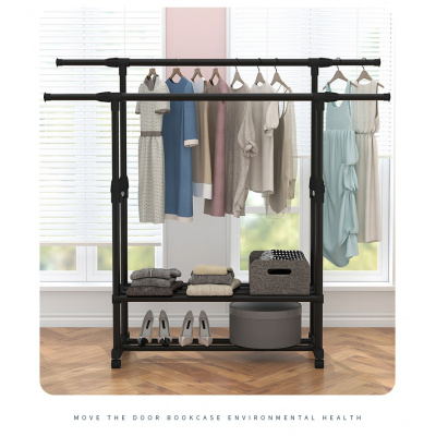 晾衣架落地挂衣架宿舍室内卧室学生闪电客折叠晒衣架家用简易凉衣服架子