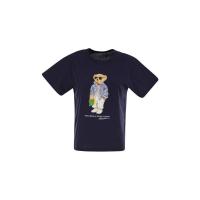 Polo Ralph Lauren女士短袖POLO熊印花T恤夏季透气休闲百搭上衣