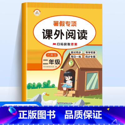 [语文]课外阅读 小学二年级 [正版]新版暑假专项训练二年级全套5册语文看图写话课外阅读写字练字帖数学口算题应用题天天练