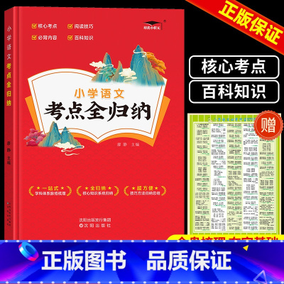 [抖音单本]语文 全一册 赠考点挂图 小学通用 [正版]2024版小学语文考点知识全归纳人教版 小学生一1二2三3四