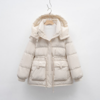 新羽绒服女冬季韩版时尚收腰显瘦小个子保暖加厚连帽外套