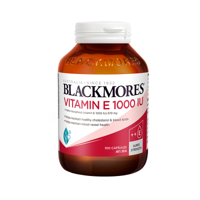澳洲 BLACKMORES 澳佳宝 天然 维生素E 软胶囊 1000IU 100粒 1瓶装 VE维E 澳大利亚进口