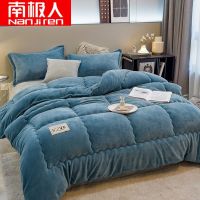 加厚双面牛奶绒冬季保暖宿舍家用单双人棉被芯
