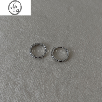 JiMi简约小巧素圈耳扣女夏简约小众设计高级感耳环日韩ins冷淡风耳圈