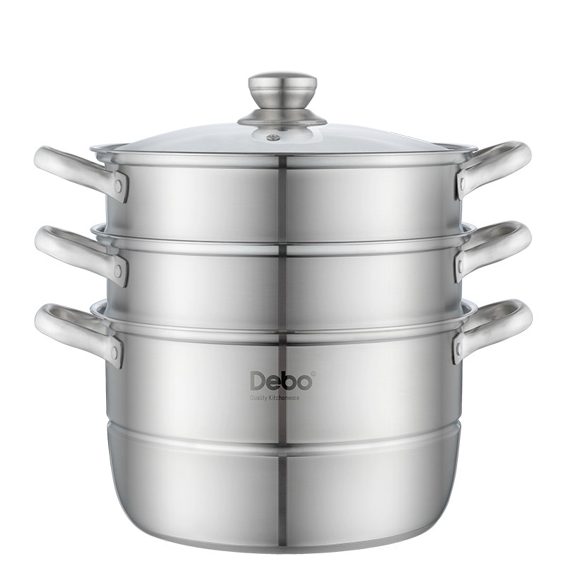 Debo德铂 沃斯堡两用锅蒸锅燃气电磁炉通用 DEP-775 304不锈钢/个