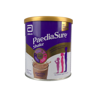 AbbottPaediaSureShake雅培小安素儿童营养奶昔粉均衡营养巧克力味400gX4英国直邮