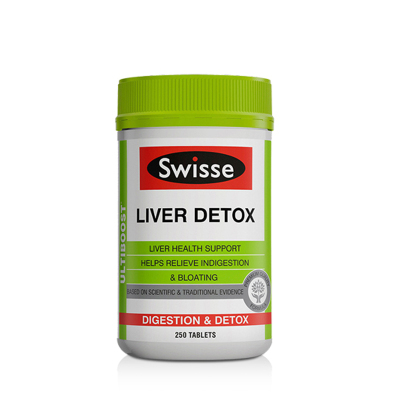 澳洲Swisse瑞思 肝片 250粒 1瓶装 肝水飞蓟肝脏Liver Detox 膳食营养补充剂澳大利亚进口
