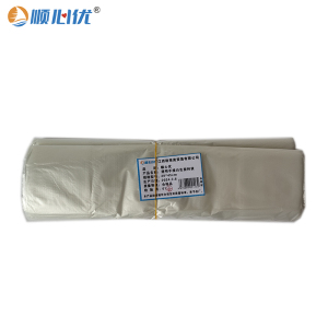 顺心优 透明手提白色塑料袋购物袋 29*45cm100个/包