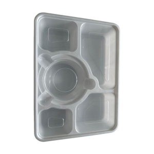 金胜星一次性锁扣五格餐盒 1300ml 100套/箱