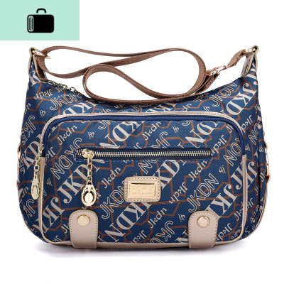 妈妈简约帆布百搭牛津纺秋冬中老年挎大容量旅行斜挎女包NEW LAKE女斜挎包