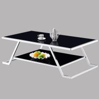 办公家具 商务组合茶几可家用洽谈茶几 玻璃双层组合茶几 651