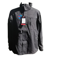 凯圣蓝连帽防风外套三合一冲锋衣