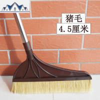 加长杆猪鬃毛扫把单个家用不锈钢杆软毛扫把扫地笤帚扫帚清扫灰尘 三维工匠