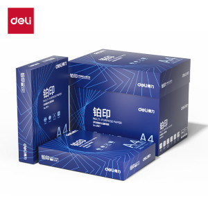 得力(deli) 3507铂印复 印纸A4-70g-5包(蓝)(箱)