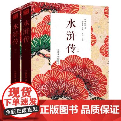 水浒传(上下册)施耐庵著 中国历史文学小说 四大名著经典故事书籍