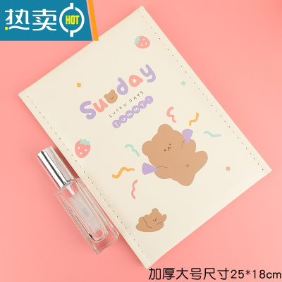 敬平折叠化妆镜宿舍梳妆书桌面可爱大号便携台式随身翻盖式学生小镜子 深灰色 小熊草莓大号厚便携式用镜