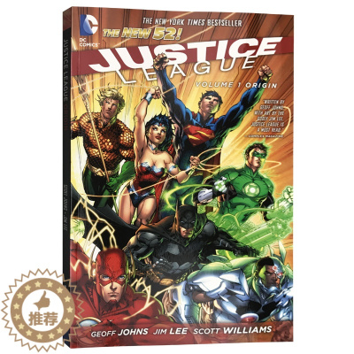 [醉染正版]正义联盟第1卷 起源 英文原版 Justice League Vol. 1 Origin 新52超级英雄漫画