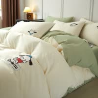 全棉床上四件套2026新款纯棉被套床单被罩宿舍床笠三件套