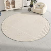 圆形地毯现代简约北欧风客厅茶几脚垫儿童房书房转椅电脑椅吊篮垫