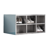 抚樽不锈钢鞋柜12格台