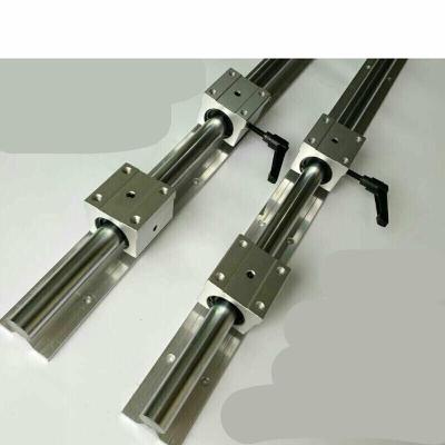 森美人定制直线滑轨光轴导轨铝托圆柱滑轨支撑座导轨 木工推台锯轨道滑块 直径20*0.5米(2轨4滑块2扳手)