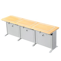 指臣电脑翻转桌黄榉张