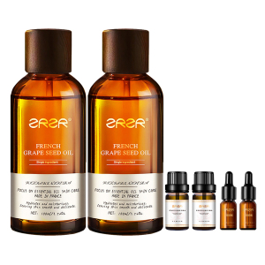 ZRZR法国原装葡萄籽精油面部保湿抗皱紧致脸部按摩护肤精华油以油养肤100ml*2瓶