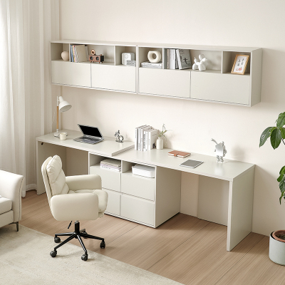 全友家居多规格组合书桌柜百搭书桌可伸缩旋转搭台书房家具